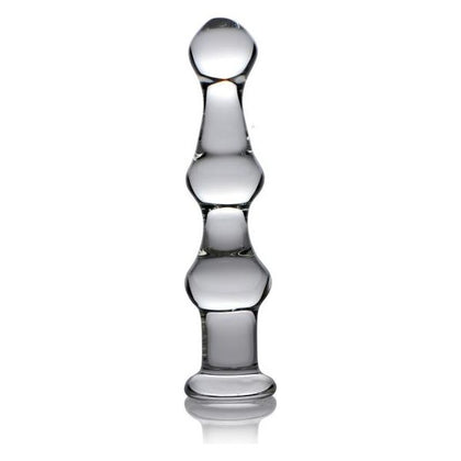 Mammoth 3 Bumps Glass Dildo Clear