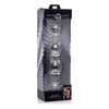 Mammoth 3 Bumps Glass Dildo Clear