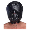 Muzzled Universal BDSM Hood Removable Muzzle Black