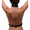 Female Chest Harness Black Leather