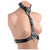 Female Chest Harness Black Leather