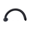 Hosed 19 Inches Ribbed Anal Snake Black Probe