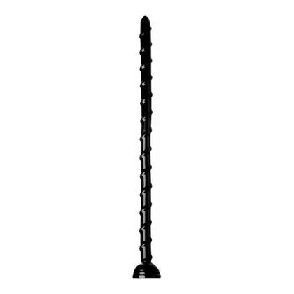 Hosed 18 Inches Swirl Thin Anal Snake Black