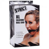 Strict XL 2 Inches Silicone Ball Gag Black O/S