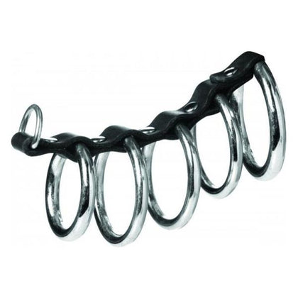 Strict 5 Ring Chasity Device Black