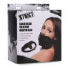 Strict Cock Head Silicone Mouth Gag Black