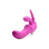 Regal Rider Vibrating Silicone Strapless Strap On Triple G Dildo