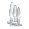 Prism Dosha 3 Piece Glass Anal Plug Kit