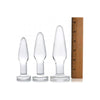 Prism Dosha 3 Piece Glass Anal Plug Kit