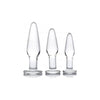 Prism Dosha 3 Piece Glass Anal Plug Kit