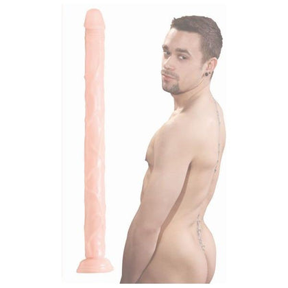 Raging Cockstars Long Dong Leo 18 Inch Dildo Beige