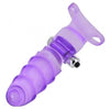 Double Finger Banger Vibrating G-Spot Glove - Purple