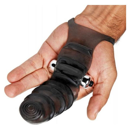 Bang Bang G-Spot Vibrating Finger Glove Black