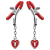 Captive Heart Padlock Nipple Clamps