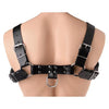 English Bull Dog Harness Black Leather