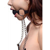 Hinder Breathable Silicone Ball Gag With Nipple Clamps