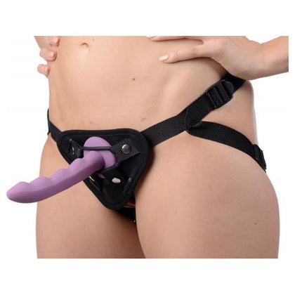 Sutra Fleece Lined Strap On Vibrator Pouch Black