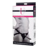 Sutra Fleece Lined Strap On Vibrator Pouch Black