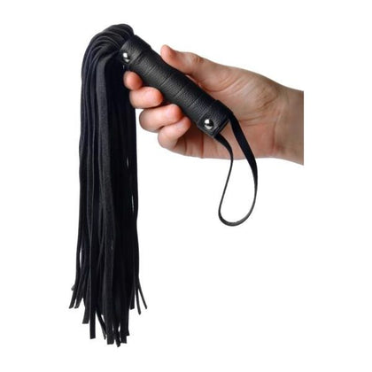 Pleather Pleasure Mini Flogger Black