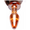 Tailz Faux Fox Tail Orange Glass Anal Plug