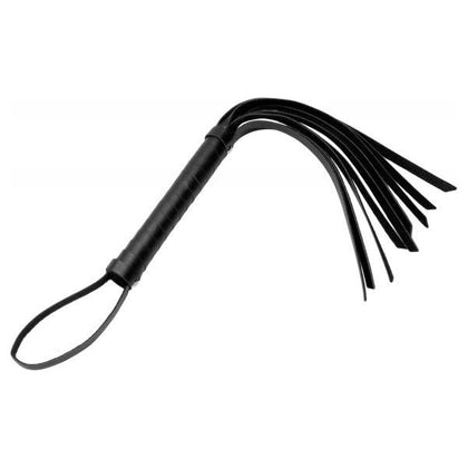 Cat Tails Vegan Faux Leather Hand Flogger Black