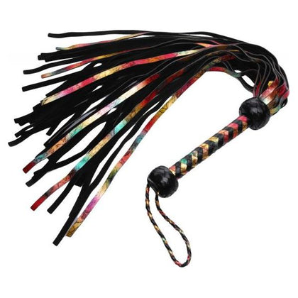 Rainbow Lambskin Leather Flogger