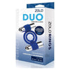 Zolo Duo Vibrating Cock Ring - Blue