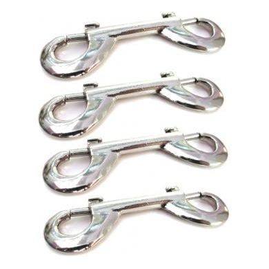 Kinklab nickel plated snap hooks - pack of 4