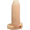 Deemun Penis Girth Enhancer Vibrating 6 Inches Beige