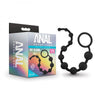 Blush Anal Adventures Platinum Silicone 10 Anal  Beads - Black