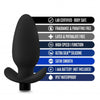 Blush Anal Adventures Platinum Silicone Saddle Plug - Black