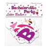 Bachelorette party letter banner