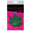 Pastease Glitter Marijuana Leaf Green Pasties O/S