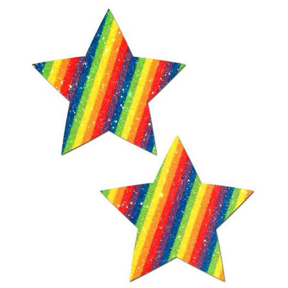 Pastease Rockstar Glittering Double Rainbow Star