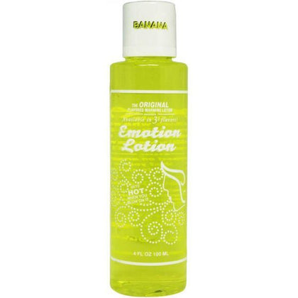 Emotion Lotion Flavored Water Based Warming Lotion Banana 4 Ounce