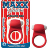 Maxx Gear Pleasure Ring Red Vibrating Cockring