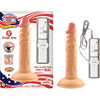 All American Mini Whoppers 5 inches Vibrating Dong Beige