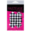 Pastease Checker Cross X Black White Pasties O/S