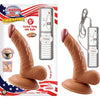 Latin American Mini Whoppers 5 inches Vibrating Dong, Balls Brown