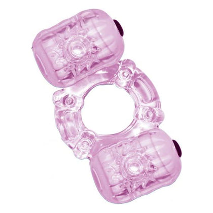 Hero Double Pleaser Teaser Cock Ring Waterproof Purple