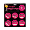 Bachelorette party badges - pack of 7