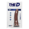 The D Thin D 7 inches Firmskyn Caramel Brown Dildo