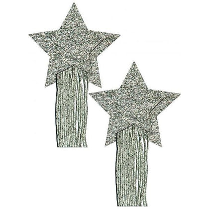 Pastease Silver Glitter Tassle Stars OS