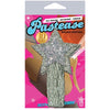 Pastease Silver Glitter Tassle Stars OS