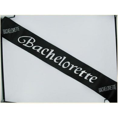 Bachelorette Black Sash