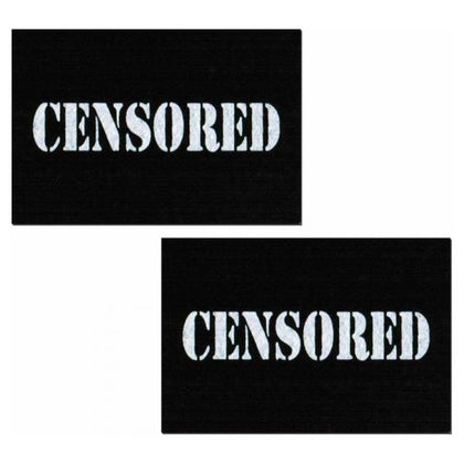 Censored Bar Black Pasties O/S