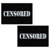 Censored Bar Black Pasties O/S