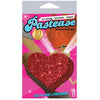 Heart Red Glitter Pasties O/S