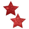 Rockstar Red Glitter Pasties O/S