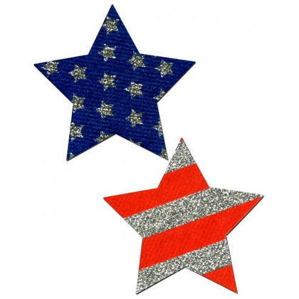 Rockstar Stars & Stripes Red, White, Blue Pasties O/S